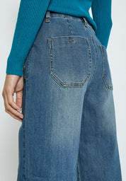 Desires DSFlorence HW Button Jeans Jeans 9630 Mid Light Blue Wash