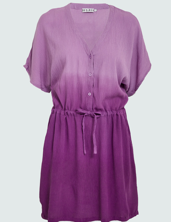 Desires DSNoura Dress Dress 7017P Hyacinth Print