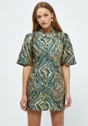 Minus Evelina Jacquard Dress Dress 4112J Jungle Green Jacquard