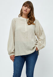 Peppercorn Hawa Lissie Shirt Curve Shirt 9014 OYSTER GRAY