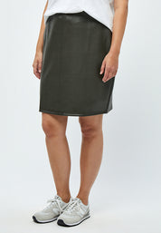 Peppercorn Linette PU Skirt Curve Skirt 3655 Beluga Green