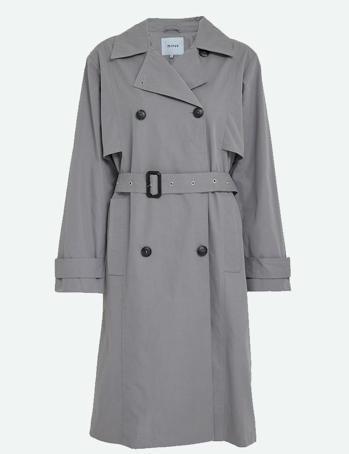 Minus MSGinea Trenchcoat Coat 8251 Cloud Grey