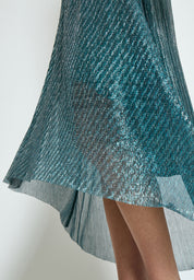 Minus MSKamina Maxi Skirt Skirt 2061MET LAKE BLUE METALLIC