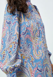 Peppercorn Mitzi Midi Dress Dress 2993P Marina Blue Print