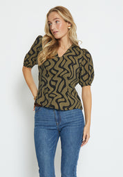 Peppercorn Oline Blouse Blouse 3820P Capers
