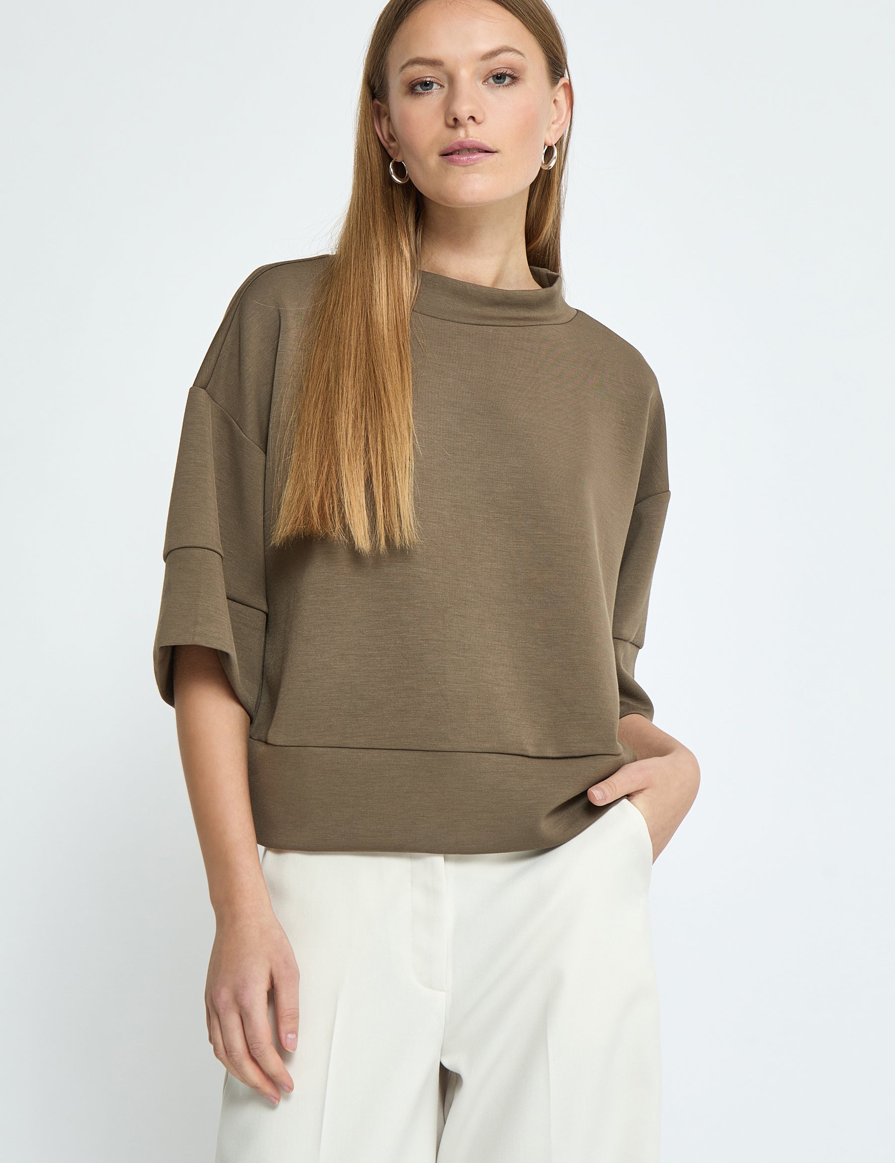 Peppercorn PCDicette Sweat Blouse 5998 Canteen Brown
