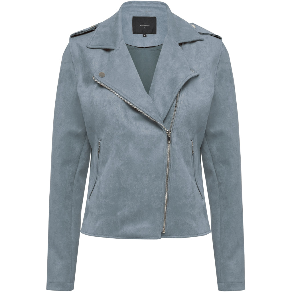 Light blue faux suede biker jacket hotsell