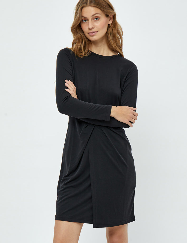 Minus Reyna Modal Midi Dress Dress 100 Black