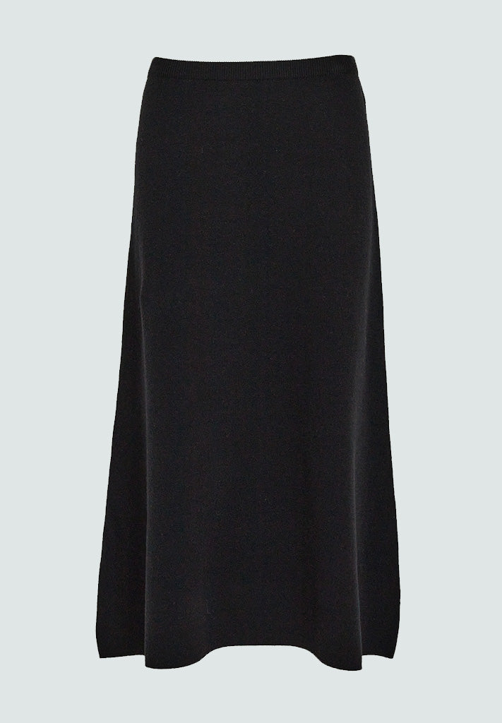 Peppercorn Rosalia High Waisted Midi Knit Skirt Skirt 9000 Black