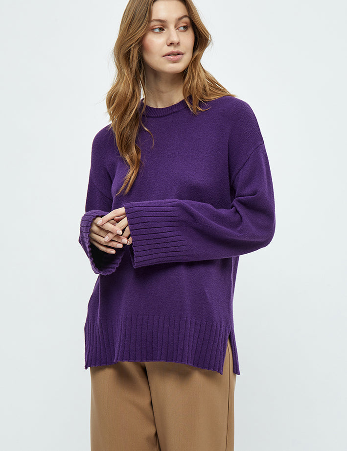 Peppercorn Rosalia Knit Pullover Pullover 1632 Imperial Purple
