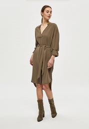 Peppercorn PCSabia Dress Dress 3958 Army Brown
