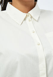 Peppercorn Thelma Pearl Shirt Curve Shirt 0011 Gardenia