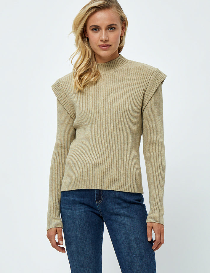 Minus Avaline Knit Pullover Pullover 397 Wood Smoke