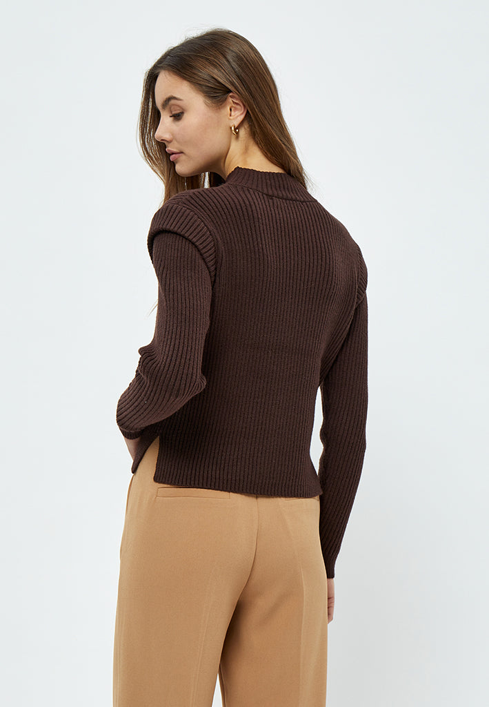 Minus Avaline Knit Pullover Pullover 741 Slate Brown