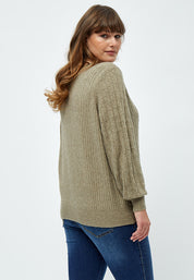 Peppercorn Alaniah Cardigan Curve Cardigans 0178M Winter Twig Sand Melange