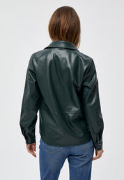 Peppercorn Alina Fake Leather Shirt Shirt 3590 DUFFEL BAG GREEN