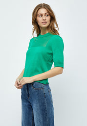 Desires Amora 2/4 Sleeve Mockneck Pullover Pullover 6172 Simply Green