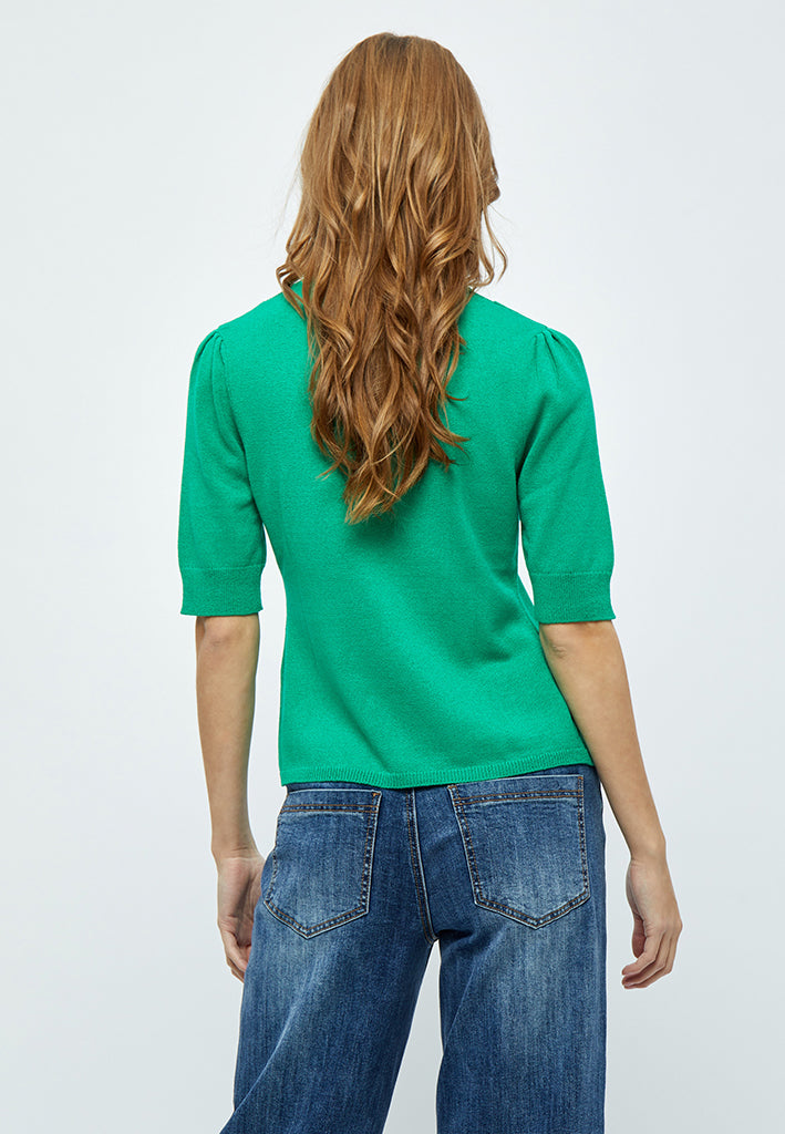 Desires Amora 2/4 Sleeve Mockneck Pullover Pullover 6172 Simply Green