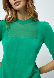 Desires Amora 2/4 Sleeve Mockneck Pullover Pullover 6172 Simply Green