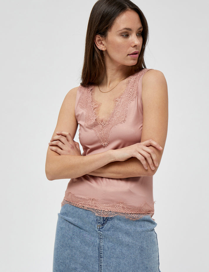 Minus Asa V-neck Top 251 Powder Rose