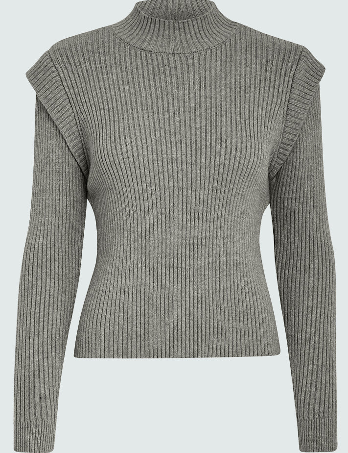 Minus Avaline Knit Pullover Pullover 148M Gunmetal Melange