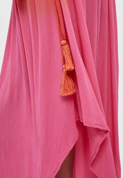 Desires Calista 2/4 Sleeve Midcalf Dress Dress 4120 HOT PINK