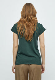Minus MSCarlina Knit T-Shirt T-Shirt 4112MET Jungle Green Metallic
