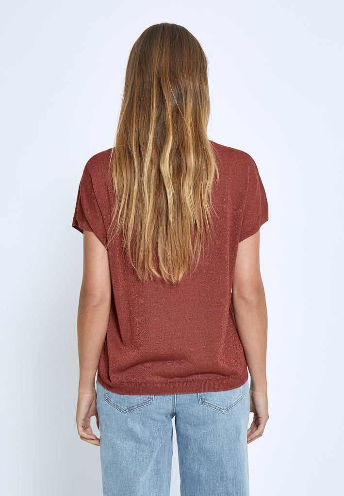 Minus Carlina Knit T-Shirt T-Shirt 4800MET Smoked Paprika Met.