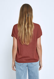 Minus Carlina Knit T-Shirt T-Shirt 4800MET Smoked Paprika Met.