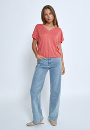 Minus Carlina Knit T-Shirt T-Shirt 641MET Dubarry Metal.