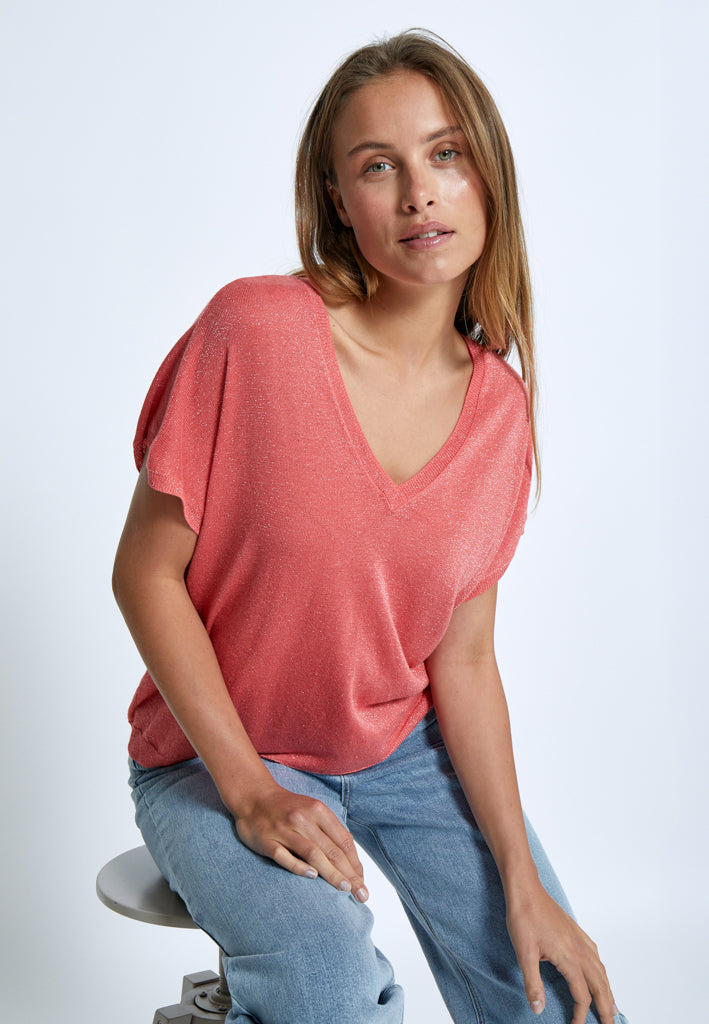 Minus Carlina Knit T-Shirt T-Shirt 641MET Dubarry Metal.