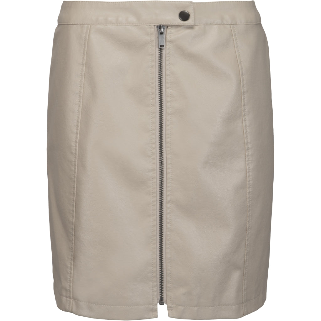 Desires Colette PU Skirt Skirt 0147 Pale Khaki