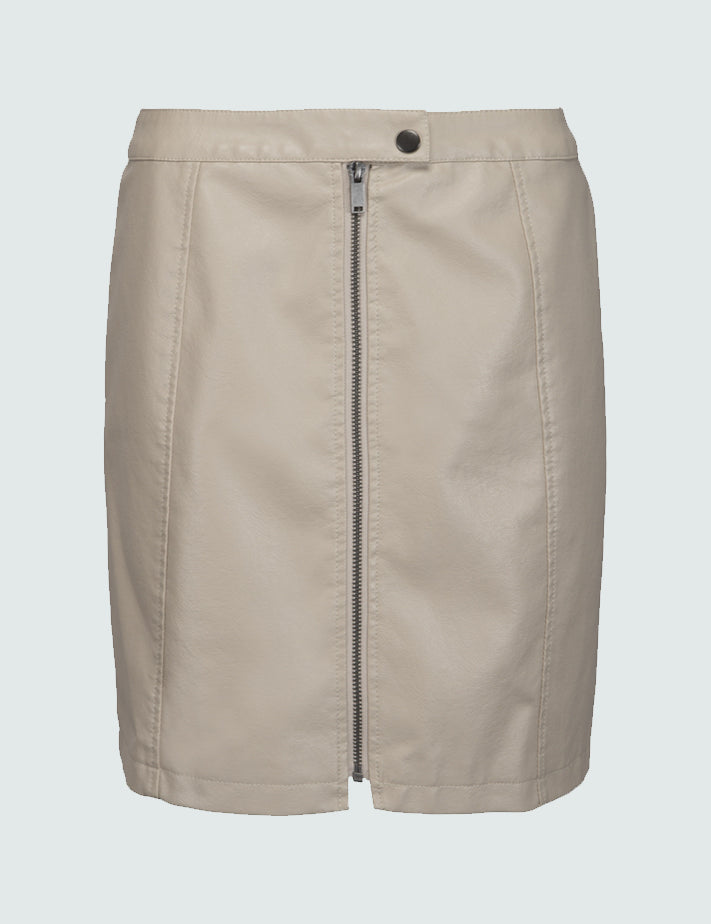 Desires DSColette PU Skirt Skirt 0147 Pale Khaki