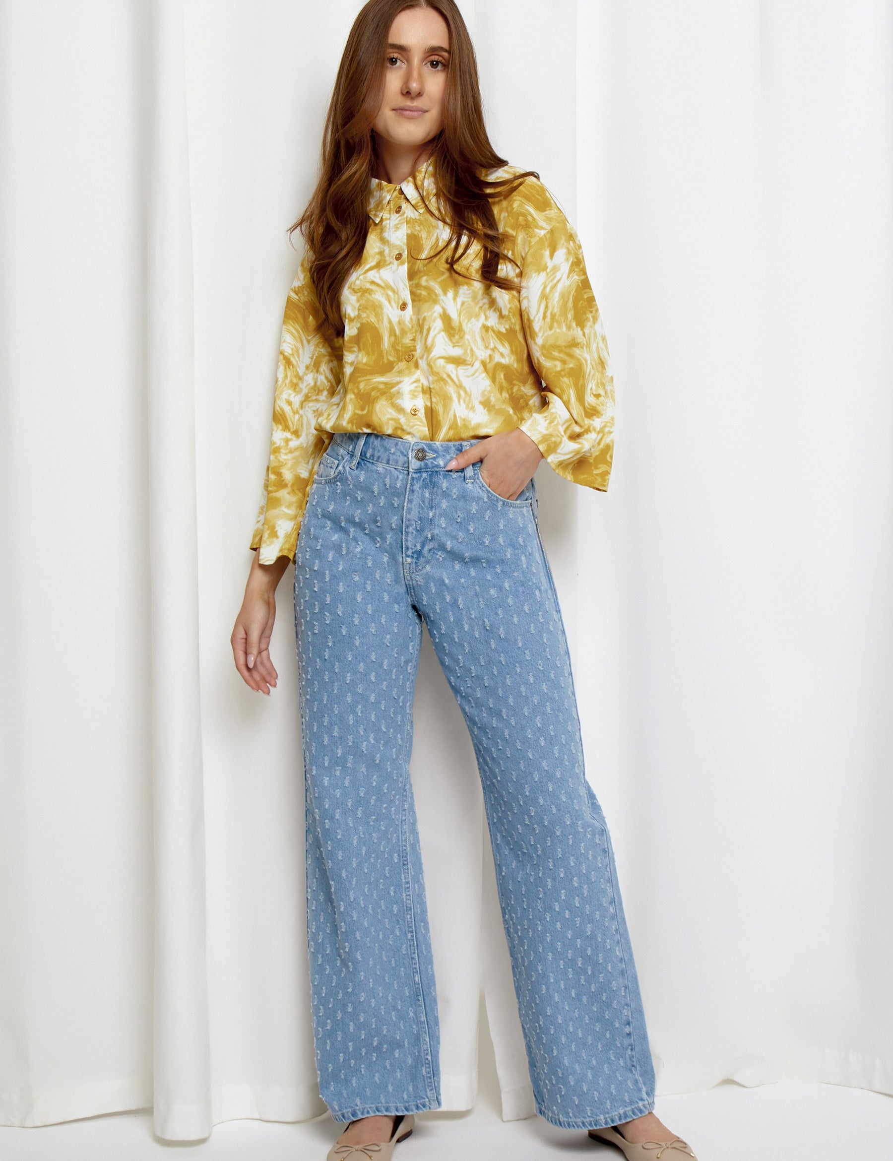Desires DSDaniella Mid Waisted Jeans Jeans 9600 Light Blue Wash
