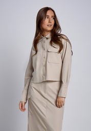 Desires DSEleanor Cropped Shirt Shirt 4042 Ancient Scroll