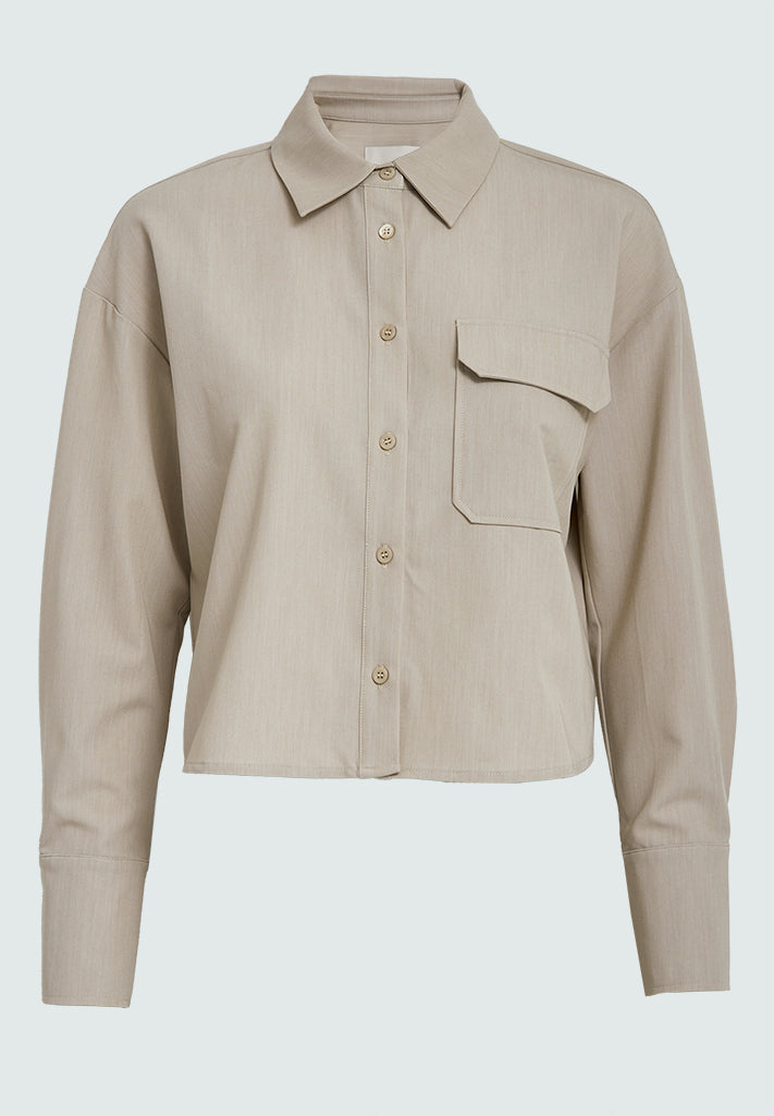 Desires DSEleanor Cropped Shirt Shirt 4042 Ancient Scroll