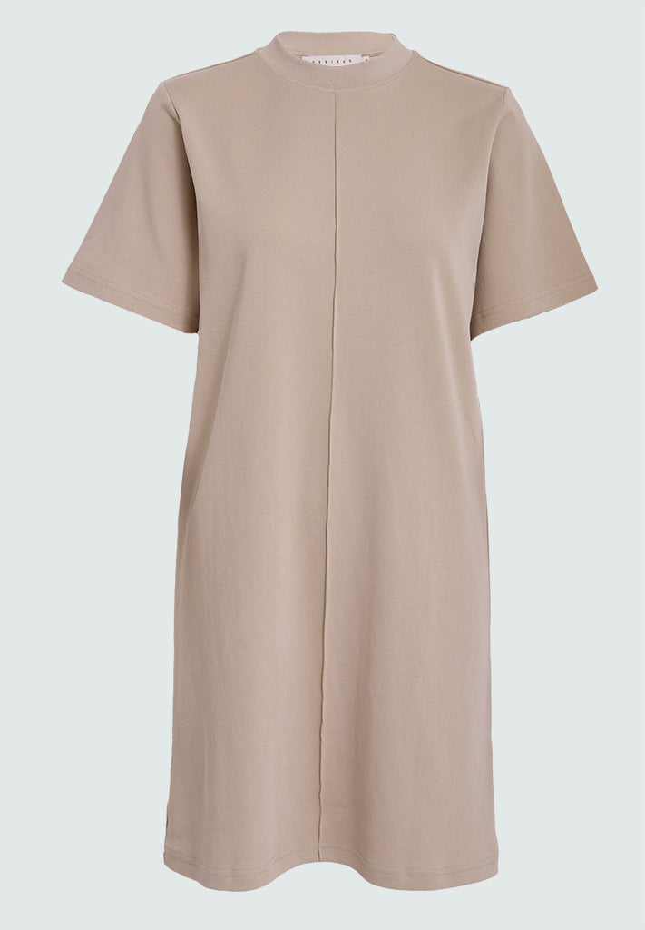 Desires DSElina GOTS Short Jersey Dress Dress 2105 Feather Gray