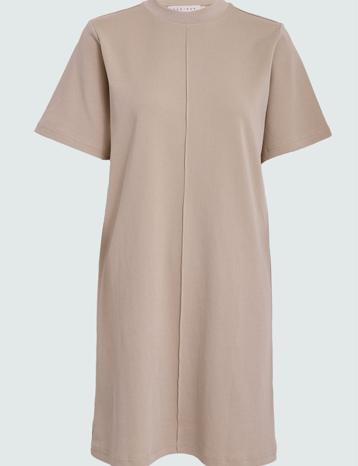 Desires DSElina GOTS Short Jersey Dress Dress 2105 Feather Gray