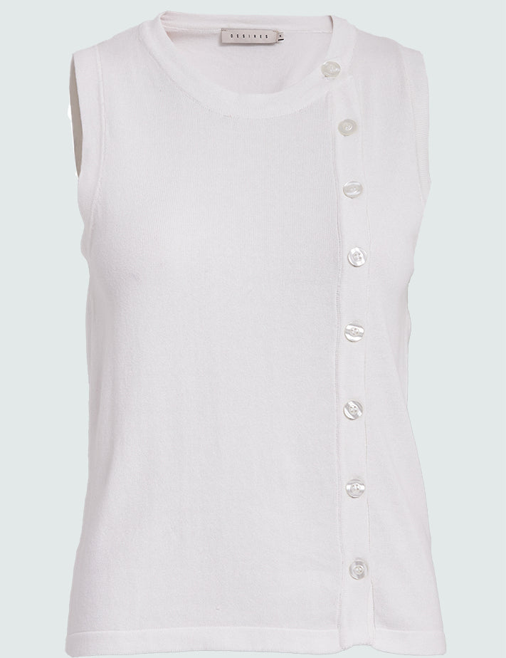 Desires DSElla Knit Top Top 235 Cloud Dancer