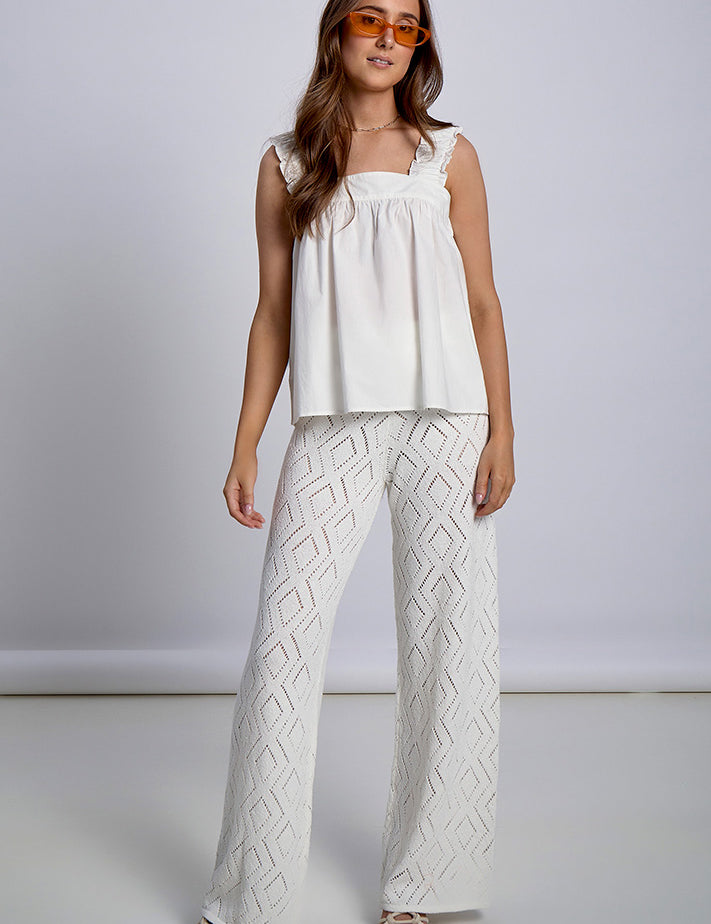 Desires DSElsa Crochet Pant Pant 0140 Tofu