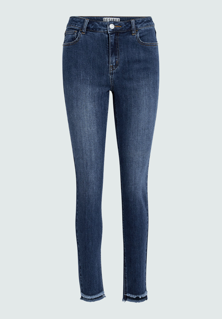 Desires DSEnia MW Raw Edge Jeans Jeans 9620 Dark Blue