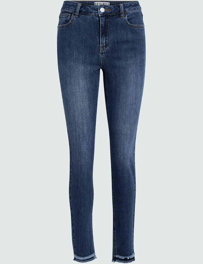 Desires DSEnia MW Raw Edge Jeans Jeans 9620 Dark Blue