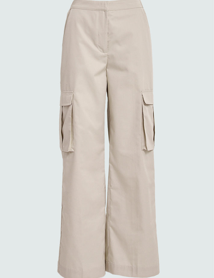 Desires DSFaye Mid Waisted Wide Leg Pant Pant 2105 Feather Gray