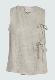 Desires DSFelicia Tie Top Top 2105M Feather Gray Melange
