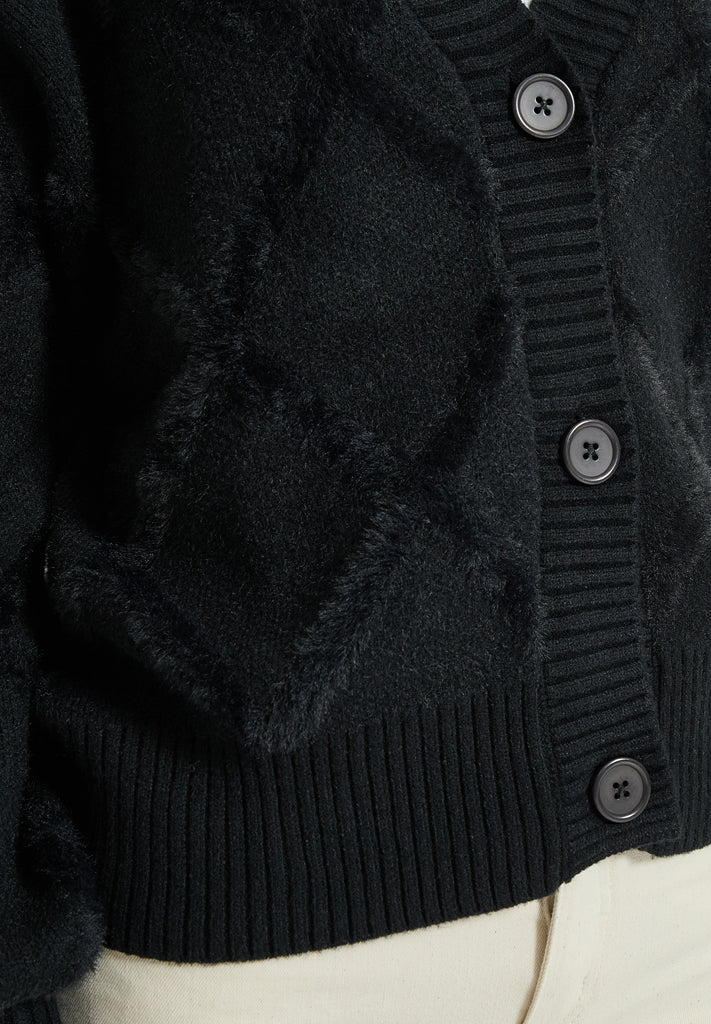 Desires DSFia Long Sleeve Knit Cardigan Cardigans 9000 Black