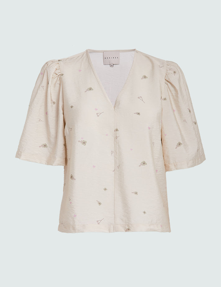 Desires DSGarnet Printed Blouse Blouse 0024P Buttercream Print