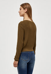 Desires DSGeisha Rib Cardigan Cardigans 3611 Military Olive