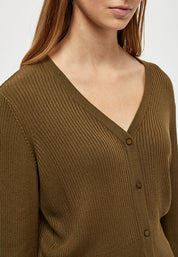 Desires DSGeisha Rib Cardigan Cardigans 3611 Military Olive