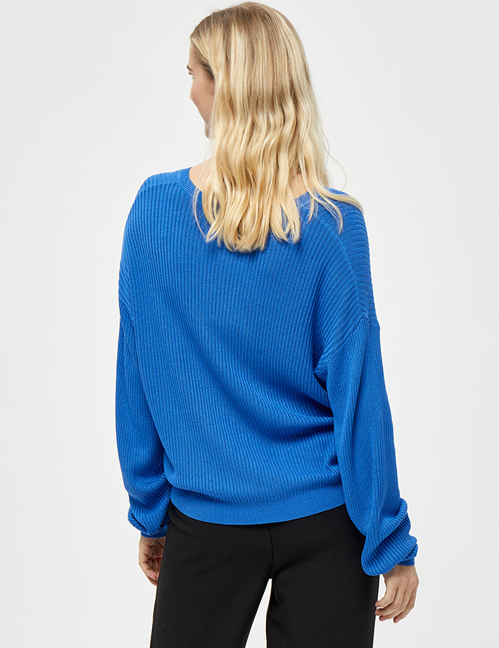 Desires DSGeisha Rib V Pullover Pullover 5130 NEBULAS BLUE