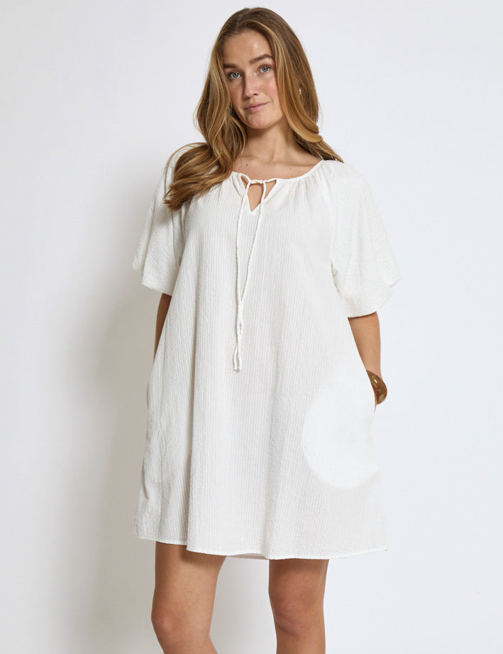 Desires DSGeorgia Short Dress Dress 235 Cloud Dancer